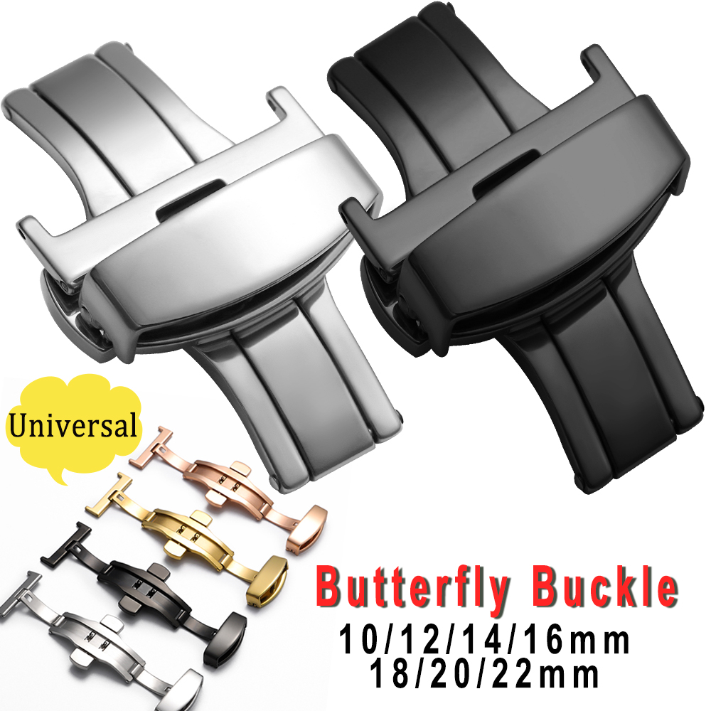 Butterfly Clasp Deployant - الفولاذ المقاوم للصدأ العالمي فراشة مشبك