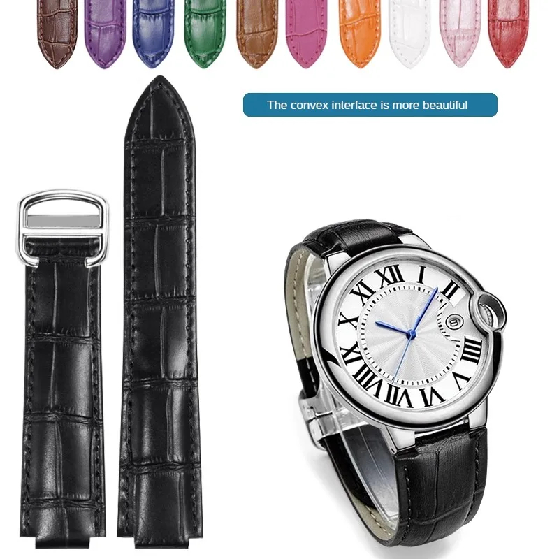 Cartier Watch Ballon Bleu - ساعة من جلد التمساح ، بديلة