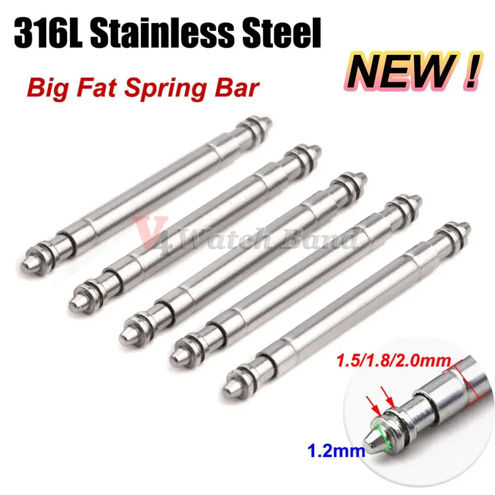 Spring Bar Tool Set - 316L الفولاذ المقاوم للصدأ كبير الدهون