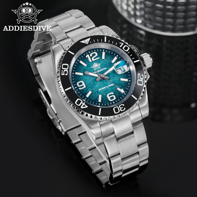 Addiesdive 41 مللي متر ساعة غو - مراجعة Rolex Watch Submariner وسعره