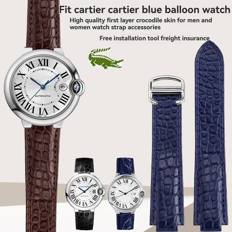 جلد التمساح حزام ساعة اليد ل ك - مراجعة Cartier Watch Ballon Bleu وسعره