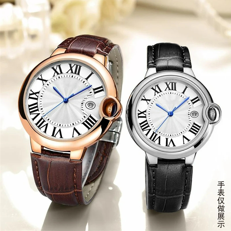 ساعة من جلد التمساح ، بديلة لح - مراجعة Cartier Watch Ballon Bleu وسعره