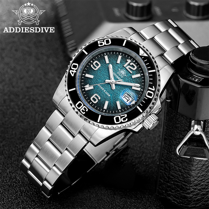 Addiesdive AD2513 السيراميك ال - مراجعة Rolex Watch Submariner وسعره
