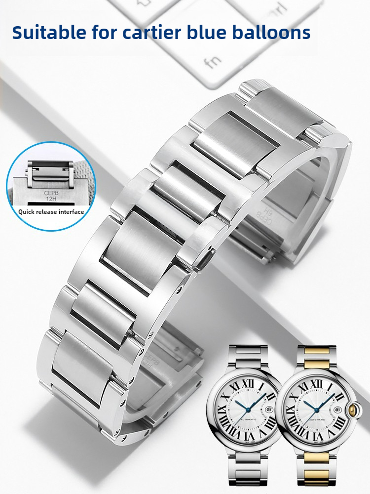 حزام ساعة من الفولاذ المقاوم ل - مراجعة Cartier Watch Ballon Bleu وسعره